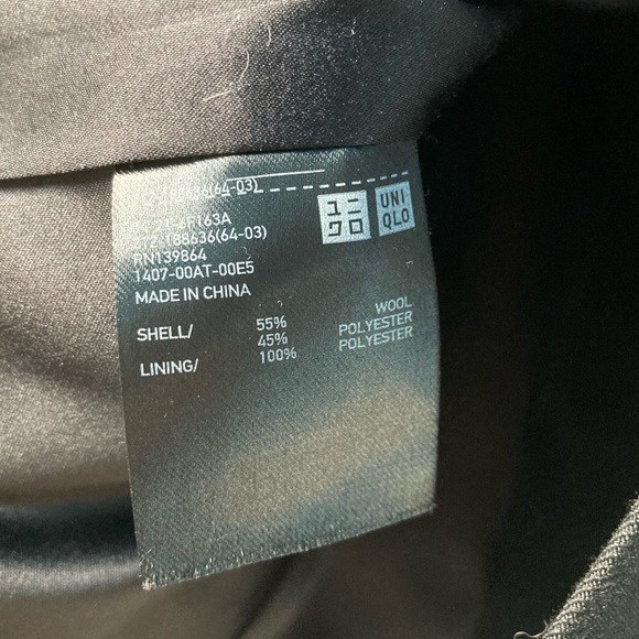 Black double-breasted wool jacket. Uniqlo X Carine Roitfeld (Paris) - XS - Picture 4 of 5